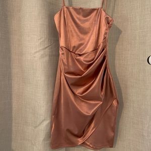 Windsor copper mini dress